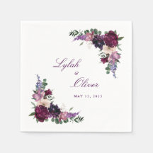 Fleurs violettes luxuriantes | Mariage romantique