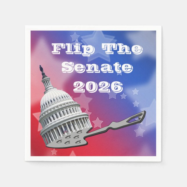 Serviette En Papier Flip The Senate Vote 2026 (Devant)