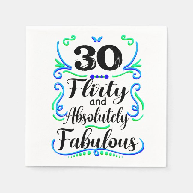 Serviette En Papier Flirté et absolument fabuleux (Devant)