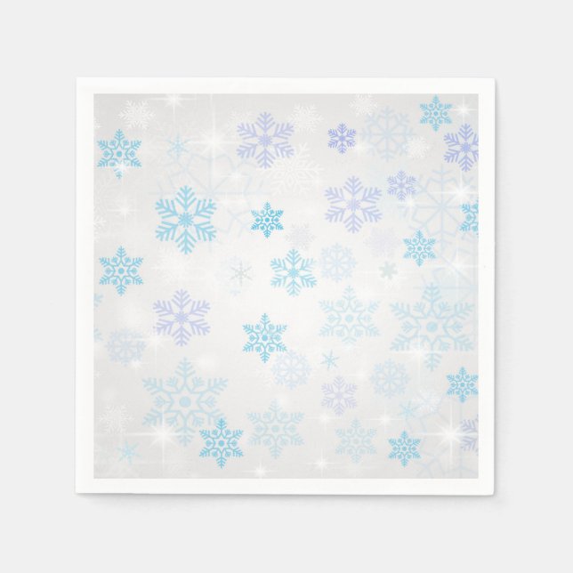 Serviette En Papier Flocon de neige (Devant)