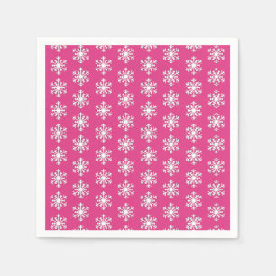 Serviette En Papier Flocon de neige blanc 3 jours sur Peppermenthe ros