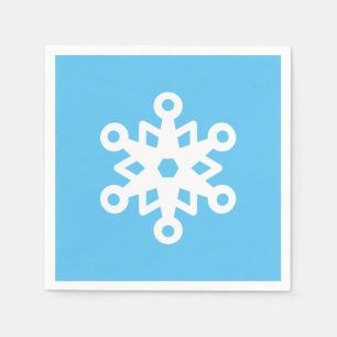 Serviette En Papier Flocon de neige mignon