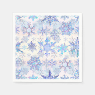 Serviette En Papier Flocons de neige de Noël