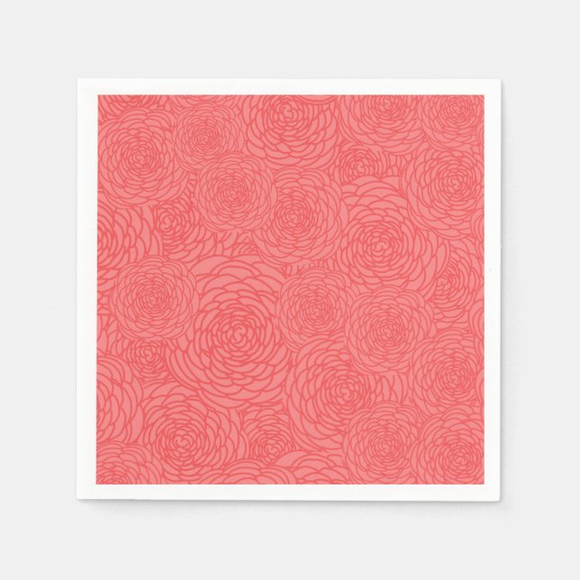 Serviette En Papier Floraison (Devant)