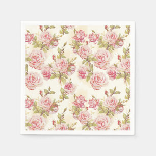 Serviette En Papier Floral