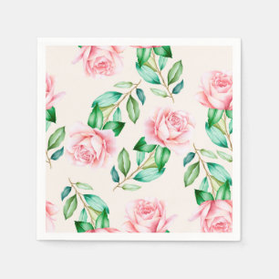 Serviette En Papier Floral