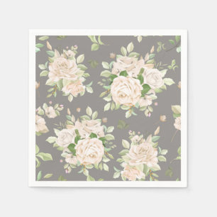Serviette En Papier Floral