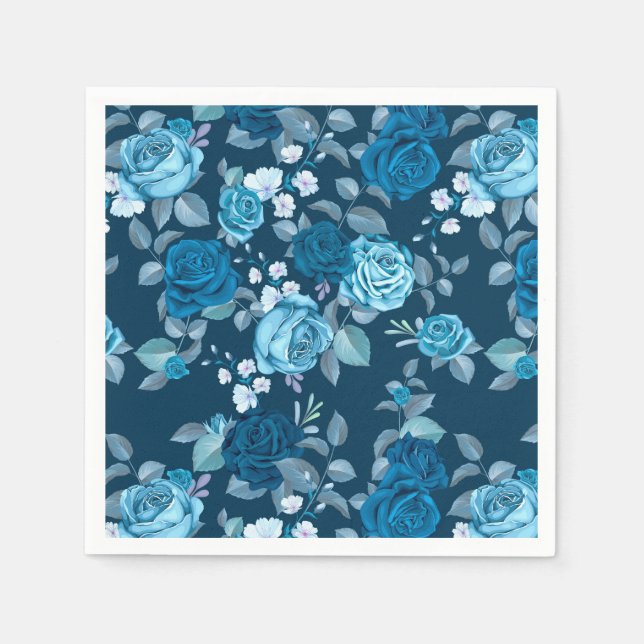 Serviette En Papier Floral (Devant)