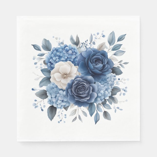 Serviette En Papier Floral (Devant)