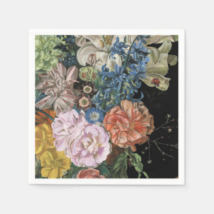 Serviette En Papier Floral baroque - Bouquet