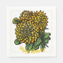 Floral Dahlias Jaune