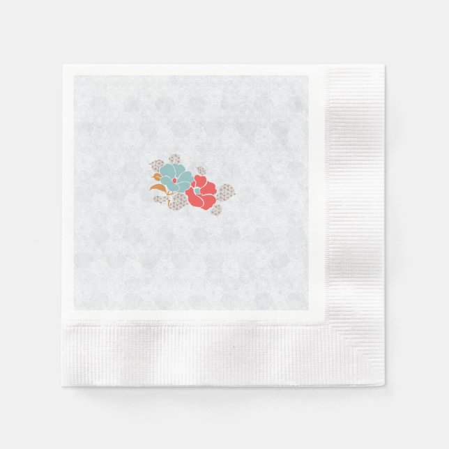 Serviette En Papier "Floral Elegance" Collection (Devant)