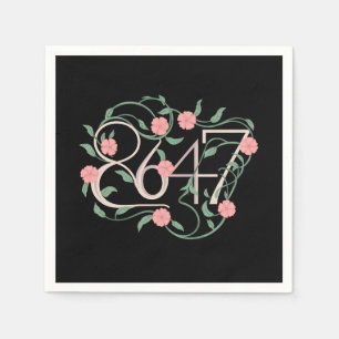 Serviette En Papier Floral Subtle Anti Trump 8647 86 47 Boho