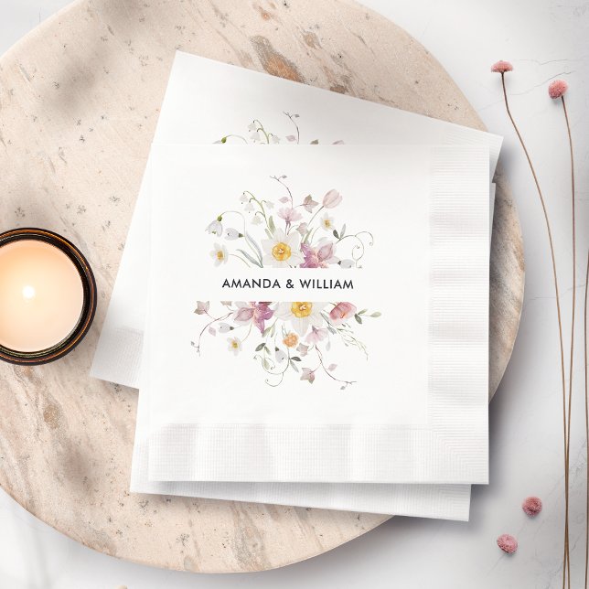 Serviette En Papier Floral vintage (Créateur téléchargé)