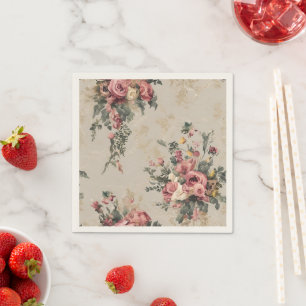 Serviette En Papier Floral vintage