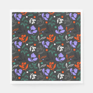 Serviette En Papier Flore au crépuscule