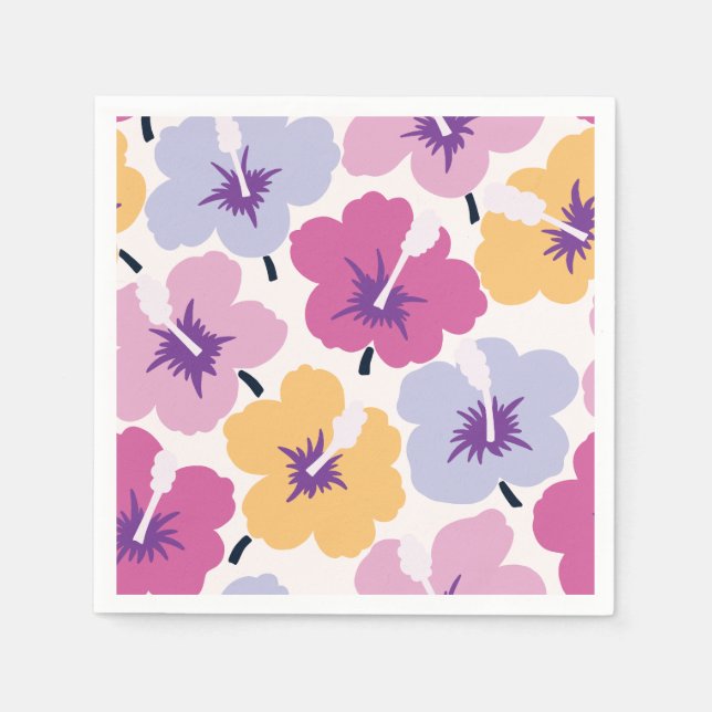 Serviette En Papier Flore gras multicolore (Devant)