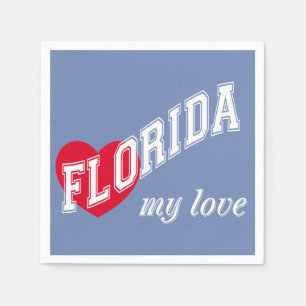 Serviette En Papier Floride mon amour