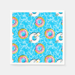 Serviette En Papier Flottes Unicorne & Donut