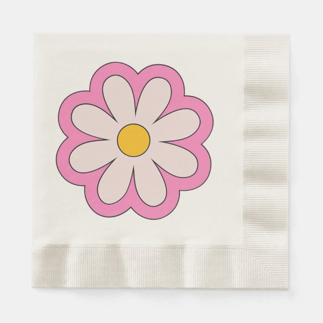 Serviette En Papier Flower (Devant)