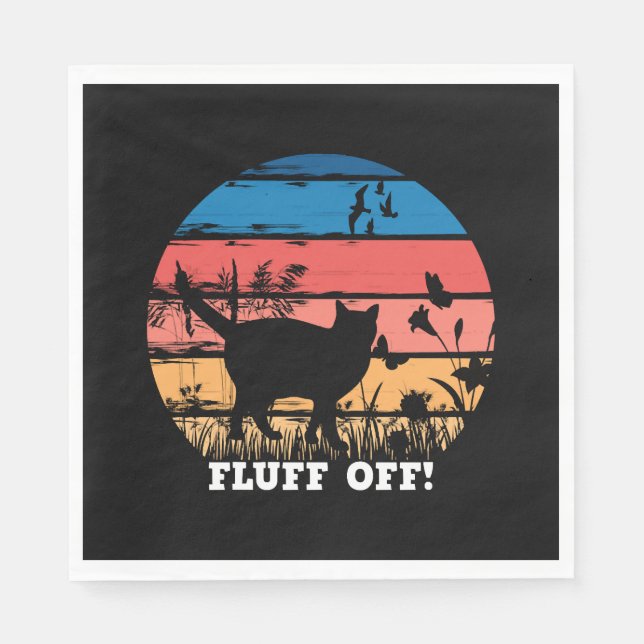 Serviette En Papier Fluide hors chat (Devant)