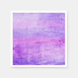 Serviette En Papier Flux d'aquarelle violet