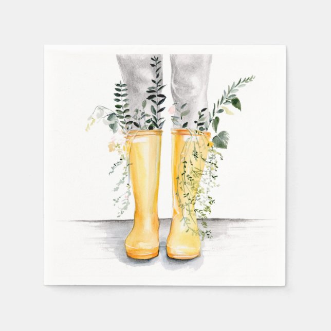 Serviette En Papier Flux et croissance I (Devant)