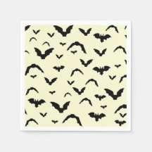 Flying bats on yellow