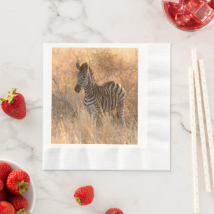 Serviette En Papier Foie zébrée au lever du jour photo
