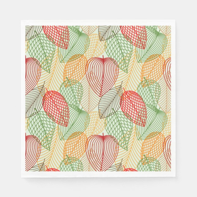 Serviette En Papier Foliage de septembre (Devant)