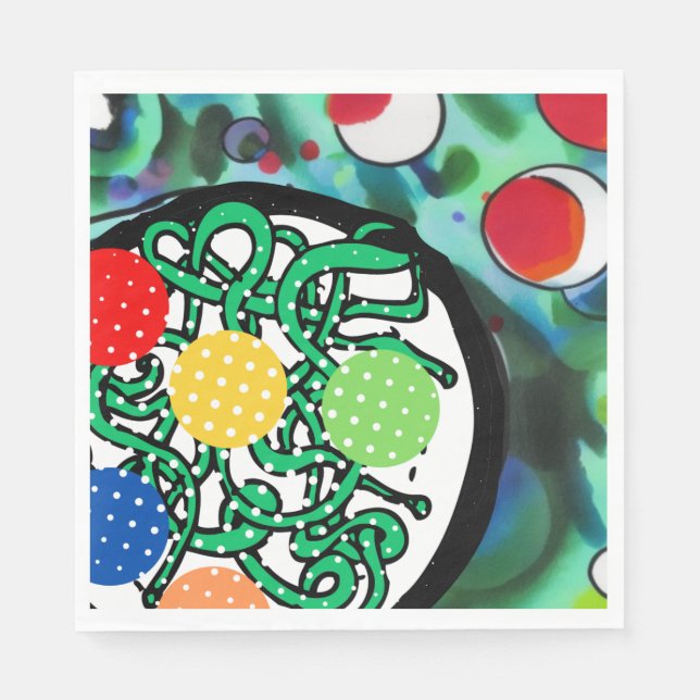 Serviette En Papier Folie du bouc de viande (Devant)