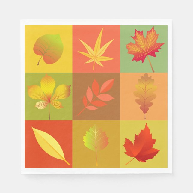 Serviette En Papier Folithe d'automne (Devant)