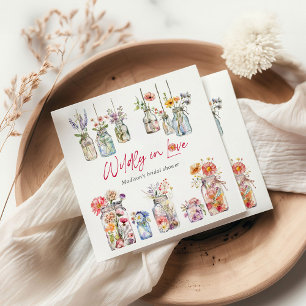 Serviette En Papier Folle Amoureuse Bouquet Aquarelle Enterrement de V