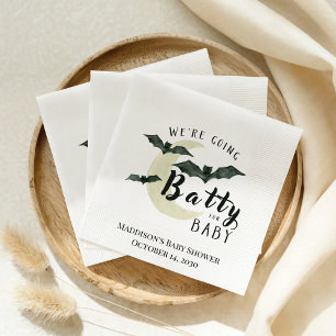 Serviette En Papier Folle de bébé chauve-souris et lune Baby Shower Ha