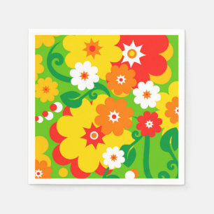 Serviette En Papier Fond d'écran Funky Flower Power
