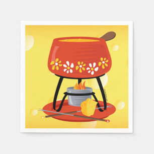 Serviette En Papier Fondue de fromage