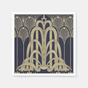 Serviette En Papier Fontaine des Années folles