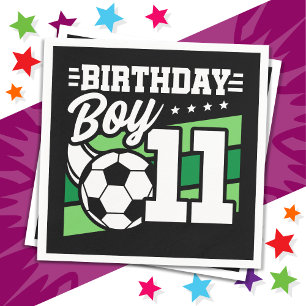Serviette En Papier Football 11 ans Football Enfants 11e anniversaire