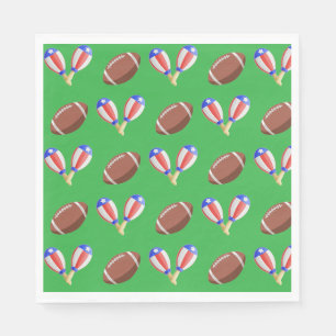 Serviette En Papier Football à thème latin
