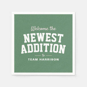 Serviette En Papier Football baby shower rose tailgate personnalisée