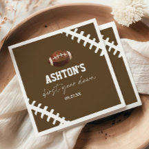 Football de première année Brown Fête d'anniversai