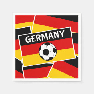 Serviette En Papier Football drapeau allemand