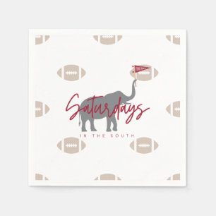 Serviette En Papier Football les samedis dans le papier sud serviettes