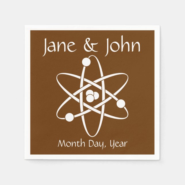 Serviette En Papier Forces attractives dans les serviettes au chocolat (Devant)