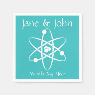 Serviette En Papier Forces attractives dans les serviettes Turquoise