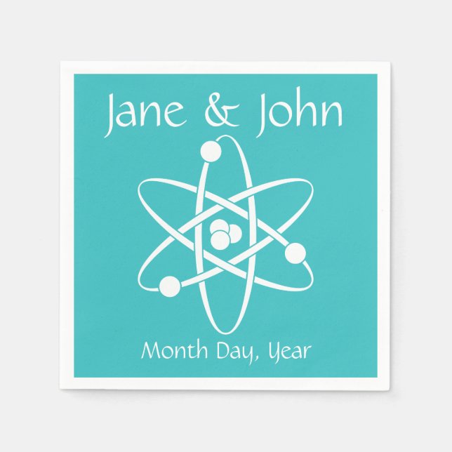 Serviette En Papier Forces attractives dans les serviettes Turquoise (Devant)