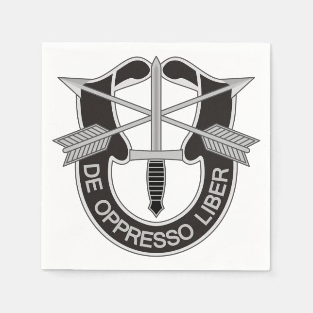 Serviette En Papier Forces spéciales SF De Oppresso Liber (Devant)