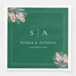 Serviette En Papier Forest Green Australie Mariage verdoyant Napkins