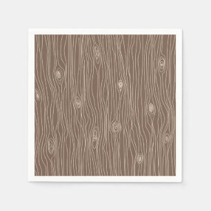 Serviette En Papier Forêt Bois Rustique Fantaisiste