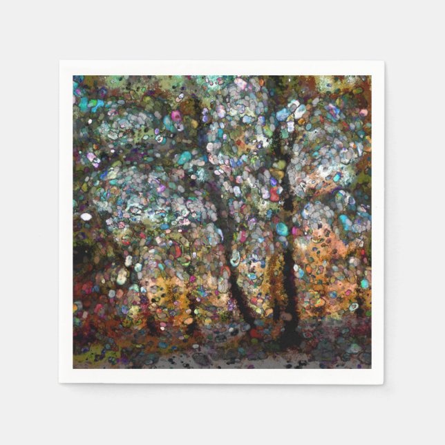 Serviette En Papier Forêt enchantée (Devant)